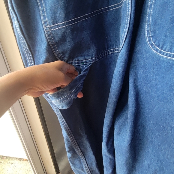 Liberty Blue Denim Carpenter Overalls Men’s Size 42x32 Farm Work 100% Cotton - Picture 10 of 14